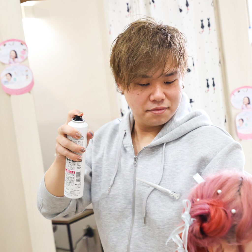 スプレー噴射